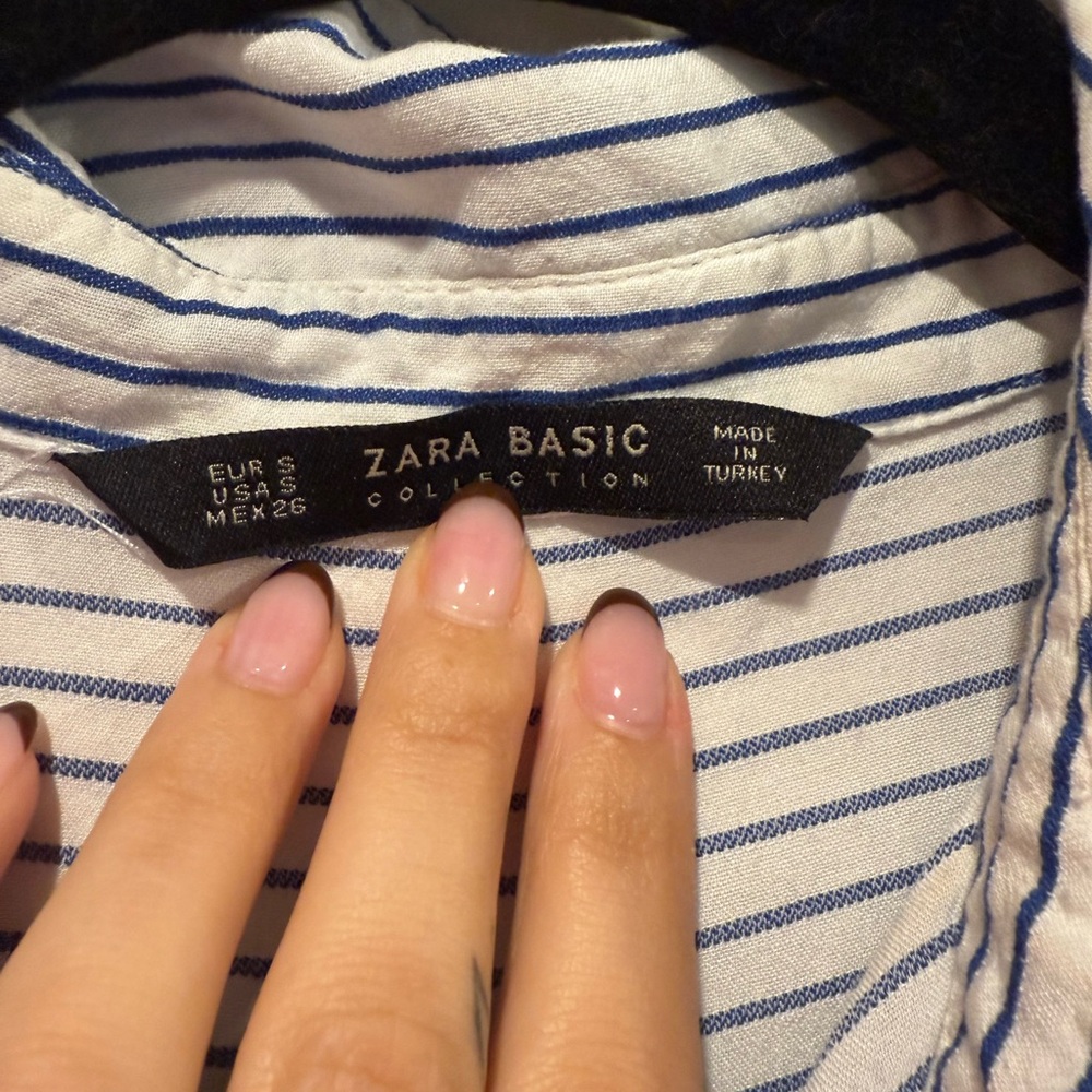 Zara collection striped shirt dress size small EUC‎ - Picture 3 of 4